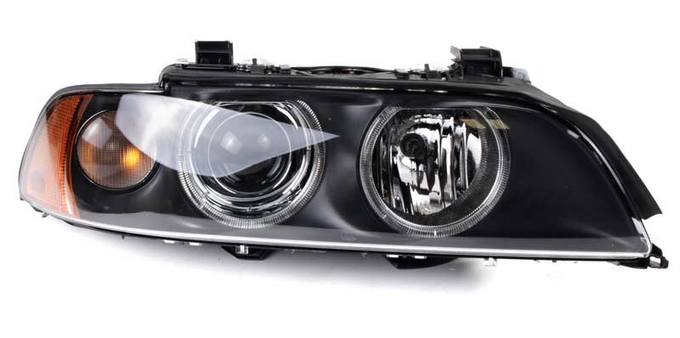 BMW Headlight Assembly - Passenger Side (Halogen) (w/ Clear Turnsignal) 63126902518 - Hella 008053121